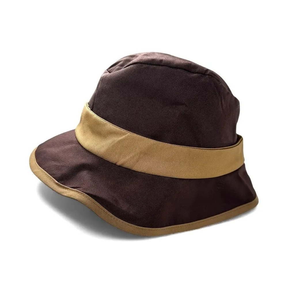 Bucket Sun Hat 2 Tone Unisex Size Medium Brown Tan